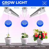 Barrina 2FT T8 Grow Light, 144W(6 x 24W), 800W Equivalent, Full Spectrum, Sunlight Plant Light, LED Grow Light Bulbs, for Indoor Plant Growing, with V-Shaped Reflector, Pinkish White, 6-Pack