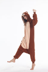 Sqlszt Animal Monkey Onesie Adult Unisex Christmas One Piece Halloween Cosplay Costume Pajamas Suit for Women Men