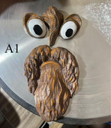 Garden Resin Tree Face Decor, Bark Look Forest Spirit Sculpture Outdoor Yard Creative Ornament (A1)