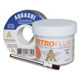 AIM Plumbing Solder Kit with solder wire, flux and brush, Solder for Plumbing Repairs (113g / 4oz)