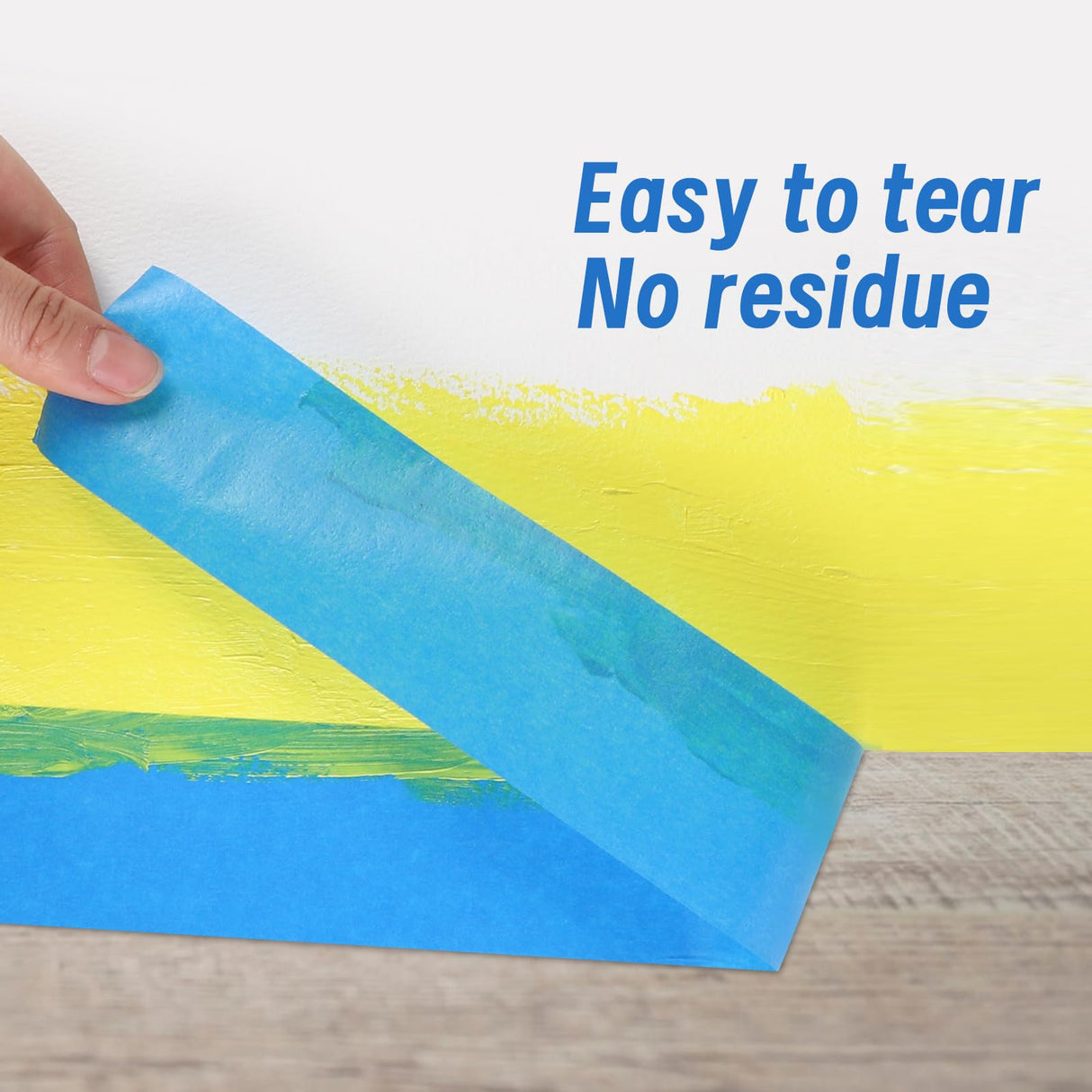 Fyguard 5 Rolls Painters Tape 2 Inch Wide, Blue Painters Tape Bulk 1.89In × 55Yd × 5 Rolls Blue Tape, Multi-Surface Masking Tape for Wall Painting Edge Treatment DIY Crafts, Total 275 Yards