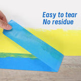 Fyguard 5 Rolls Painters Tape 2 Inch Wide, Blue Painters Tape Bulk 1.89In × 55Yd × 5 Rolls Blue Tape, Multi-Surface Masking Tape for Wall Painting Edge Treatment DIY Crafts, Total 275 Yards