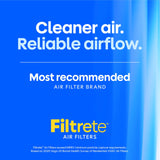 Filtrete 16x25x1 Air Filter, MERV 13 MPR 1900, Allergens, Bacteria, Viruses & Air Pollutants, 3-Month AC/Furnace Filters, Cleaner Air Reliable Airflow, 2 HVAC Filters(Act Size 15.62x24.62x0.78 in)