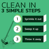 Gritty Green Sweeping Compound with Sand – Effective Dust Control on Cement & Unfinished Floors, Grit and Sand Breaks Up Loose Dust for an Even Deeper Clean, Oil Free, Made in USA (8.4 lbs)