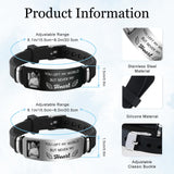ubjva Picture Bracelet Personalized Photo Custom Memorial Bracelet for Loss Loved One Silicone Bracelets Sympathy Gift