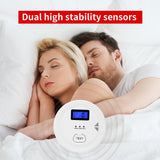 4-Pack,Smoke and Carbon Monoxide Detector,2 in 1 CO & Smoke Alarm,Carbon Monoxide Detectors,Smoke Detector,85dB in Alarm,LCD Screen,Easy to Install