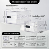 Lockabox One™ | Premium Medicine Lock Box | Medium Medication Lock Box With Code For Medicines, Vitamins & Supplements | External Size 12 x 8 x 6.6 inches (Light Medi Green)