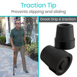 Vive Wooden Walking Stick Cane - for Men, Women, & Seniors - 36 Inch Single Point Rubber Tip with Willow Handle - Ergonomic Grip for Balance & Stability - Lightweight Elderly Assistance Product (Wood)