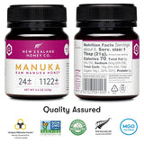 New Zealand Honey Co. Raw Manuka Honey UMF 24+ / MGO 1122+ | 4.4oz | 125g | Raw Honey