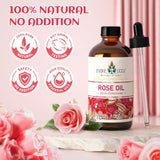 EVOKE OCCU Rose Essential Oil for Skin Care, Relaxation, Home Cleaning, Add to Diffuser and Spary, DIY Candle and Soap - 4 Fl Oz