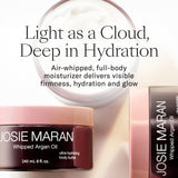 Josie Maran Whipped N' Ready to Glow Body Care Set - Includes Argan Intensive Creamy Oil, Face Cream & Body Butter - Nourishes, Hydrates & Firms Skin - Radiance-Boosting Gift Set (3 Count)