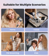 Hair Dryer, 150000 RPM Portable Professional High Speed Ionic Blow Dryer for Fast Drying, 500 Million Negative Ions Care & Heat-Control & Low Noise with Magnetic Diffuser & Nozzle, 5 Temps & 3 Speeds