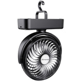 AMACOOL Portable Camping Fan with LED Lantern- 40H Work Time Rechargeable