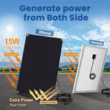 HASDSAGY Solar Powered Fan, 15W Solar Chicken Coop Fan,Waterproof Ventilation Exhaust Fan for Outdoor Shed Chicken Coops Greenhouse Doghouses Pet House for Intake or Exhaust Air Cooling