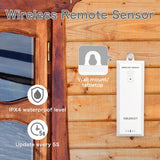 KIDLEDUCT Wireless Remote Sensor Indoor Outdoor for Model WS002/WS003