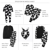 Owlivia Christmas Halloween Pajamas For Family, Organic Cotton Holiday Pjs Matching Sets(2-Piece Women Pjs, Medium, Halloween Ghosts)