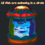 Tsomtto Toddler Toys Ocean Projector Rotating Musical Learning Toys