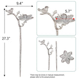 Sungmor Cast Iron Bird Feeder, Decorative Garden Stake, 26.2 Inches Tall