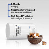 Codeage Gut Health Supplements Vegan Formula - L Glutamine, Zinc, Turkey Tail Mushroom Powder, Tonic Mushroom, Maitake, Micro Algae, Mineral, Licorice Root DGL - Probiotics, Prebiotics - 180 Capsules