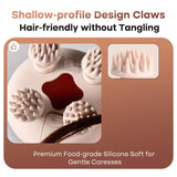 arboleaf Electric Scalp Massager Head Massager Scalp Stress Relax, 5 in 1 Kneading 128 Massage Nodes, Waterproof Hair Massage with 8 Removable Claws Cat Scratcher