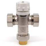 Kudos-Trading - Bastion 22mm Heatguard UFH Blending Valve for Lowering The Water Temperature Required with Water Based Underfloor Heating Systems Thermostatic Mixing Valve for Domestic Hot Water.