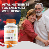 Arialief Capsules, Arialief Advanced Supplement, All Natural Formula to Maintain Healthy Levels, Maximum Strength Daily Formula, Arialif Capsules Reviews (2 Pack - 120 Capsules)