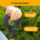 Heavy Duty Digging Shovel with Trenching Blade and D-Handle