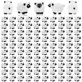 Bbiamsleep 105 Pcs Mini Sheep Figurines Miniature Plastic Sheep Figurines