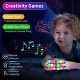 Niufunmal Rechargeable Game Cube - 15-in-1 Fun Brain Memory & Speed Games for Kids - Christmas Easter Birthday Gifts for Boys Girls Ages 6-12+ Years Old - Toys for Kids Teens with Score Screen (Black)