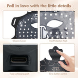 EVFOFO Red Light Therapy Mask for Face, 7 Colors LED Face Mask Light Therapy At Home, Led Face Mask Light Therapy, Black