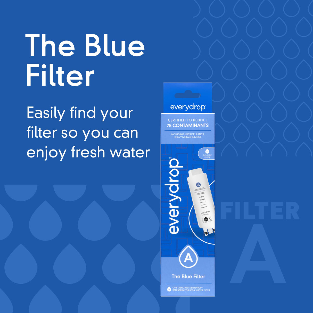 everydrop by Whirlpool Refrigerator Water Filter A - EDRARXD1, Single-Pack