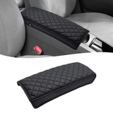 KBH Center Console Armrest Cover for Toyota Prius 2004 2005 2006 2007 2008 2009, Vinyl Leather Trim, Middle Console Lid Cushion Protector, Anti-Scratch, Black