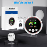 2 Pack 4-in-1 Carbon Monoxide Detectors &Natural Gas Leak Detector, Portable Carbon Monoxide Detectors Plug in & Battery Backup - Hotel and Travel Safety, RV, Home