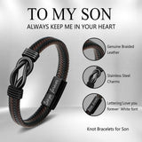 To My Son Bracelet Gifts from Mom, Christmas Birthday Gifts Ideas for Son
