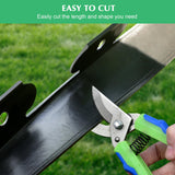 2IN x 100FT Landscape Edging Border with 150 Spikes, Plastic Edging for Landscaping, No Dig Garden Border Edging Kit for Flower Beds, Lawn, Yard, Paver Pathway