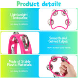 Yeshone 30 Pack Tambourine for Kids Adult Tamborines Musical Instrument Noise Makers 4 Bells Handheld Tambourines for Back to School Supplies Church Wedding Operation Christmas(Multicolors)