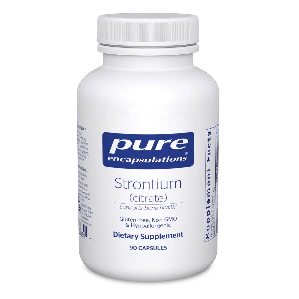 Pure Encapsulations Strontium (Citrate) | Hypoallergenic Dietary Supplement to Support Healthy Bones* | 90 Capsules