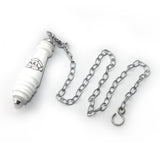 Victorian traditional ceramic and chrome flush pull for high level cistern