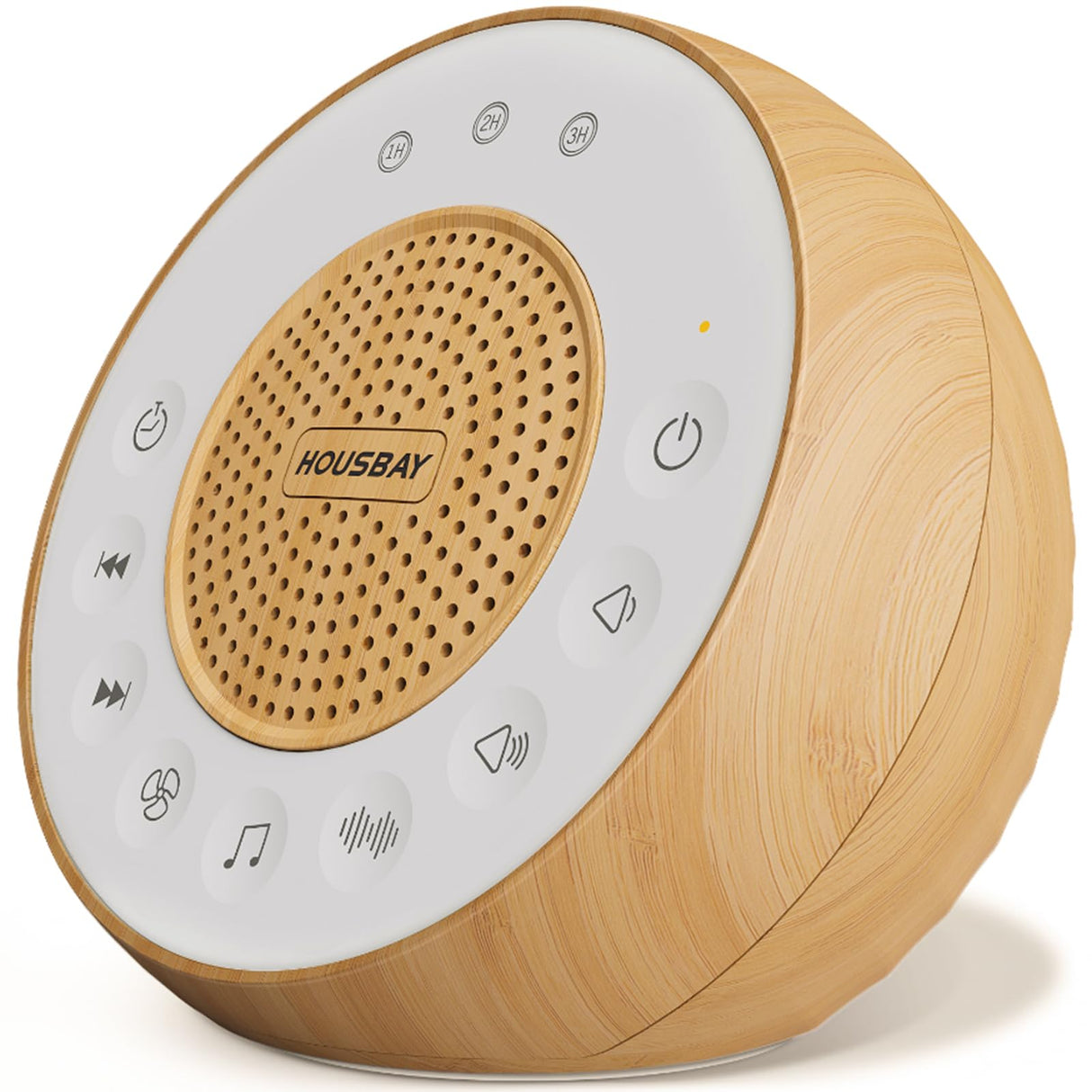 Housbay White Noise Sound Machine, 31 Soothing Sounds, 5W Loud Stereo Sound, Sleep Timer, Small Sleep Machine & Noise Canceling for Sleeping, Relaxation