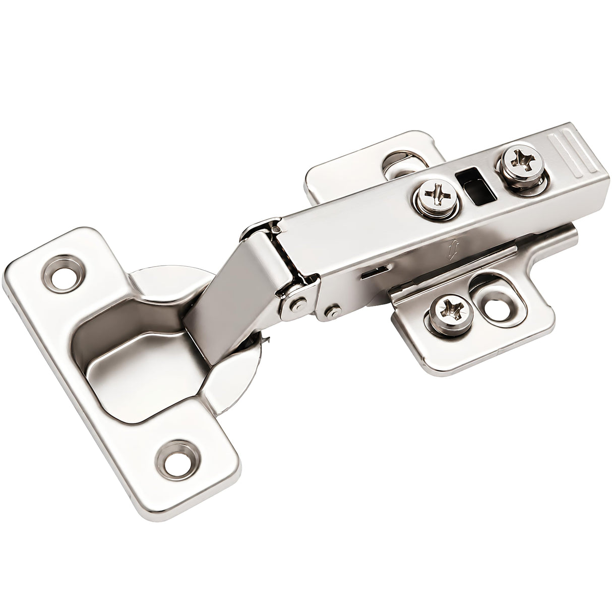 Berta 10-Pack Full Overlay Frameless Soft-Close European Hinges, 110° 3D Adjustable, Clip-On Concealed Kitchen Cabinet Door Hinges with Screws - Ideal for Modern Cabinets