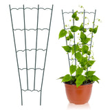 HiGift 4 Pack 24'' Plant Trellis for Climbing Plants Indoor, Outdoor Metal Garden Trellis for Climbing Plants, Metal Plant Stakes Plant Trellis for Houseplant Vine Ivy Flowers