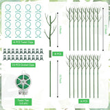 16 Pack Plant Support Stakes, Detachable Monstera Climbing Stakes