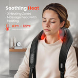 COMFIER Cordless Neck Shoulder Massager with Heat, Shiatsu Neck Back Massage for Pain Deep Tissue, 4D Kneading, Gifts for Him/Her