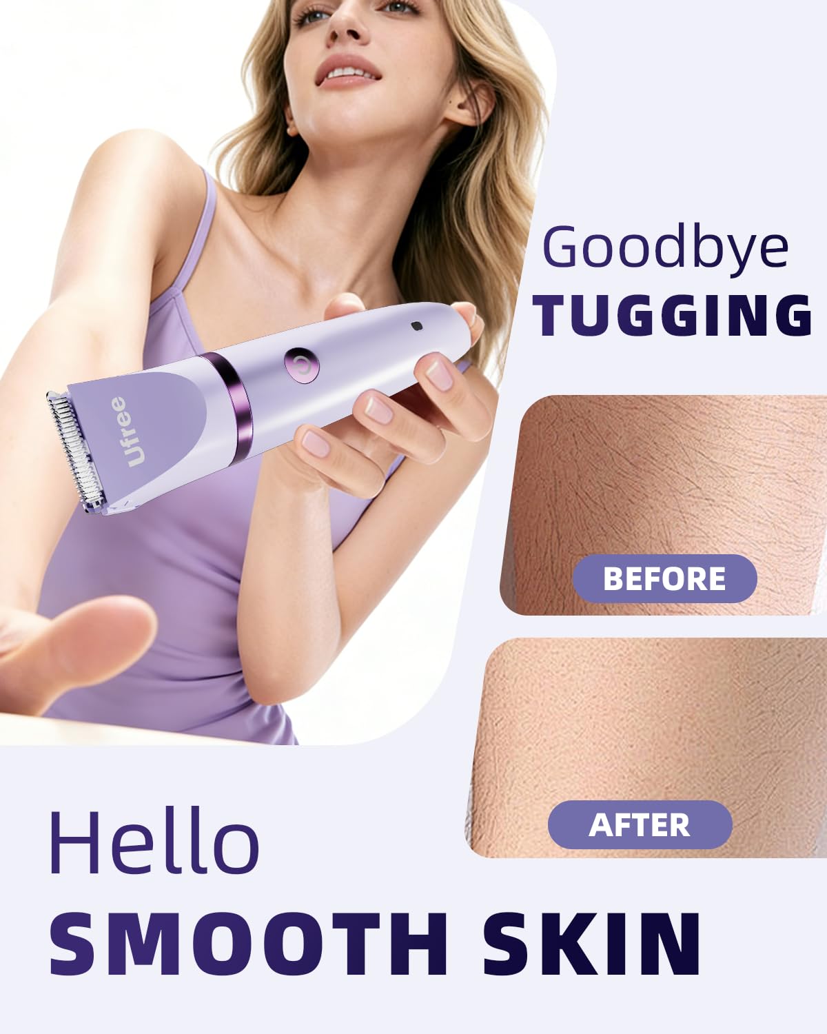 Ufree 3-in-1 Bikini Trimmer Electric Razors for Women, Gifts for Women