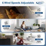 Depuley 52-Inch Ceiling Fan with Light: Black 3 Blade Outdoor Fans for Patios - Dimmable Indoor Fan with Remote Control Living Room Fandelier Ceiling Fans Ultra Quiet DC Motor Reversible 6 Speed Timer
