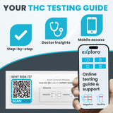 Exploro Highly Sensitive Marijuana Drug Test Kit, THC Drug Test Urine for Marijuana/Weed, Easy Home Drug Test Marijuana, THC Tests for Home for 50 ng/ml, THC Test Strips (Pack of 50)