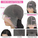 Leicymens 28 INCH 13x6 Lace Front Wigs Human Hair Body Wave Lace Front Wigs Human Hair Pre Plucked With Baby Hair Glueless Wigs For Black Women Hd Lace Front Wigs 180% Density
