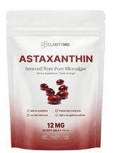 ClarityMD Astaxanthin 12mg Antioxidants Supplement – Natural Microalgae Source – Lipid-Based Softgel for Enhanced Absorption – Cognitive, Vision & Joint Support – 30 Softgels (Pack of 1)
