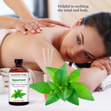MAJESTIC PURE Spearmint Essential Oil | 100% Pure and Natural Spearmint Oil | Premium Grade Essential Oils for Hair Care, Home Diffusers, Skin, Aromatherapy, Massage and Humidifiers | 4 Fl Oz