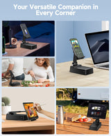 Gifts for Men Women, Phone Stand with Bluetooth Speaker, HD Surround Sound Speaker, Compatible with all iPhone/Android phones iPad Kindle, Cool Gadget Gift for Men Women Dad Mom Christmas Birthday